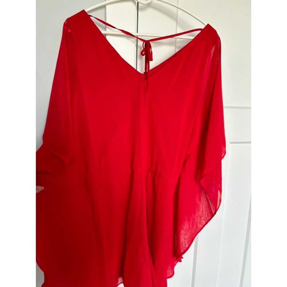 C Brand Tie Waist Flowy Rayon Dressy Romper Women's Size Small - Picture 5 of 8